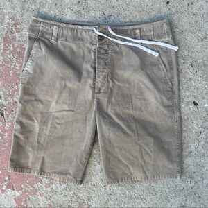 James Perse Standard khaki army canvas cotton shorts Minimalist Men's Size 32
